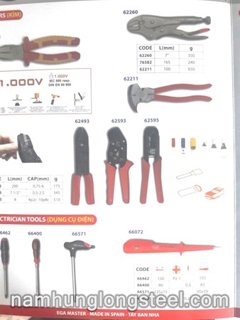 KÌM  DỤNG CỤ ĐIỆN MADE IN SPAIN TAY BAN NHA