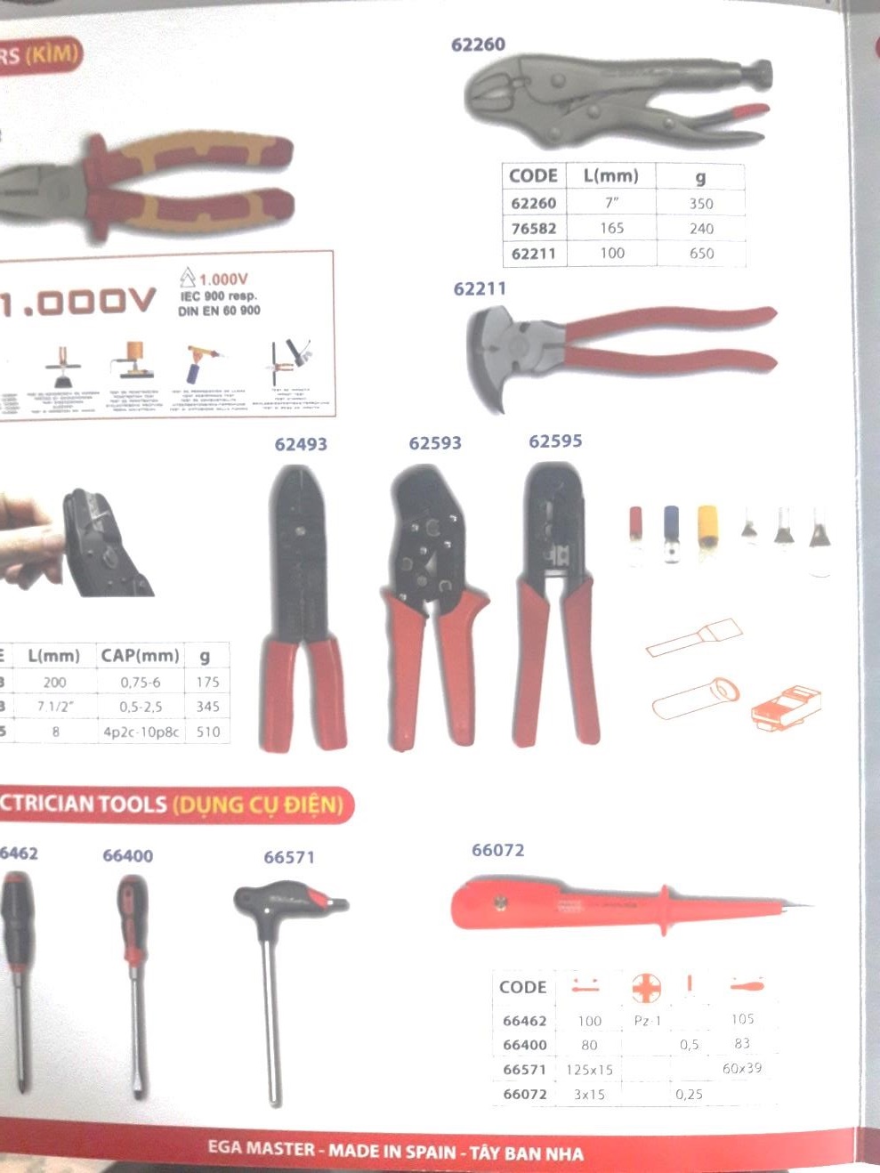 KÌM DỤNG CỤ ĐIỆN MADE IN SPAIN TAY BAN NHA