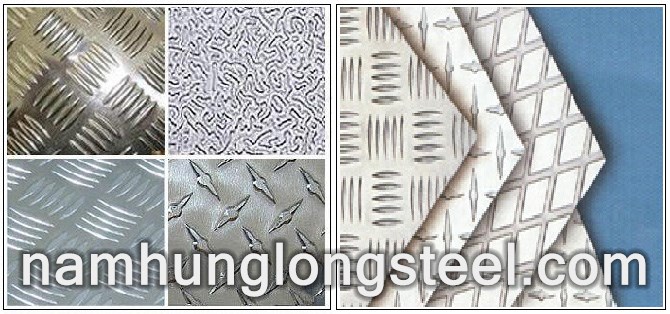 Nhôm Gân Chống Trượt A1100 A3003 A3015 A1050